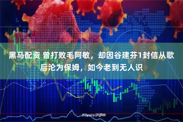 黑马配资 曾打败毛阿敏，却因谷建芬1封信从歌后沦为保姆，如今老到无人识